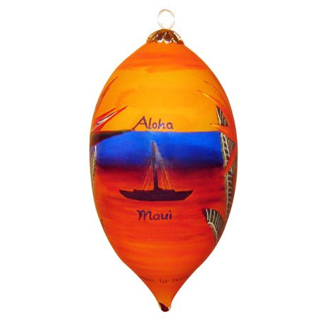 Sunset Bird of Paradise Hawaiian Ornament