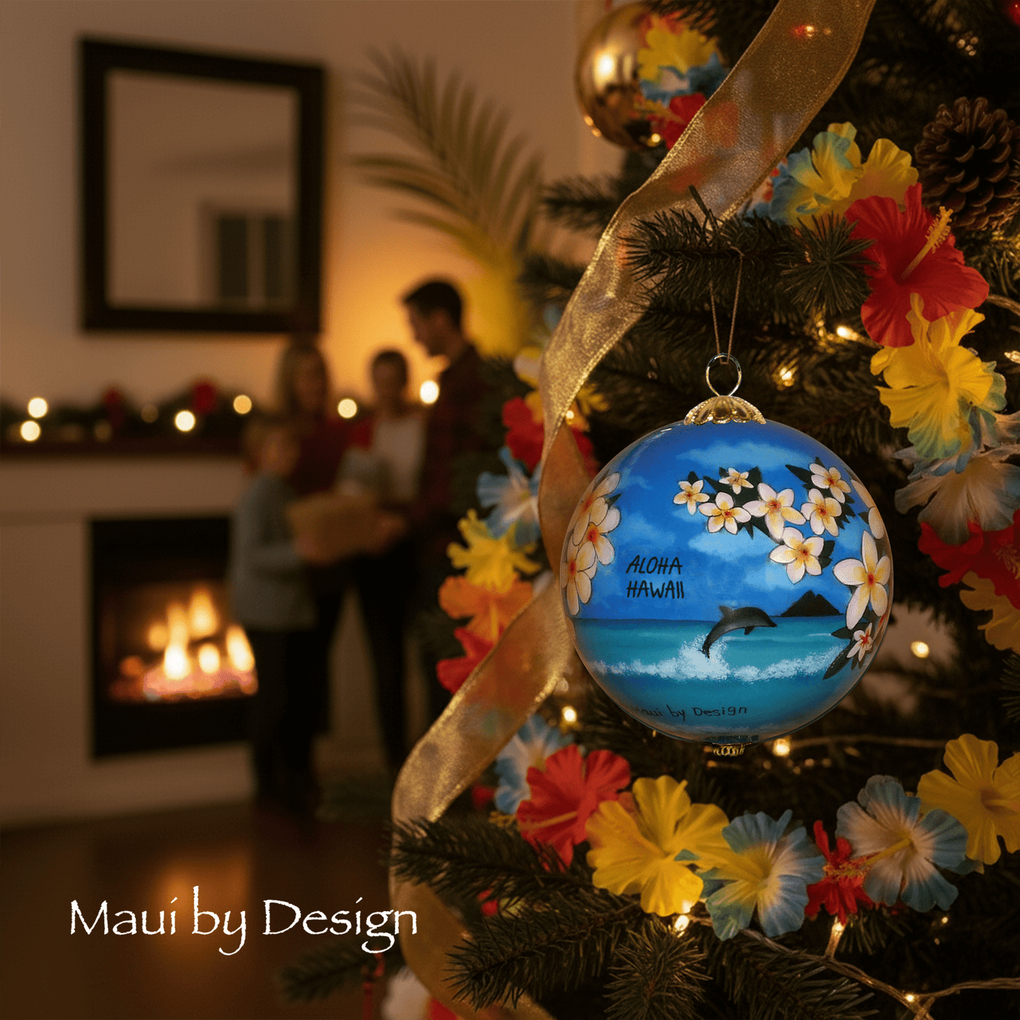 Hawaiian Plumeria Ornament