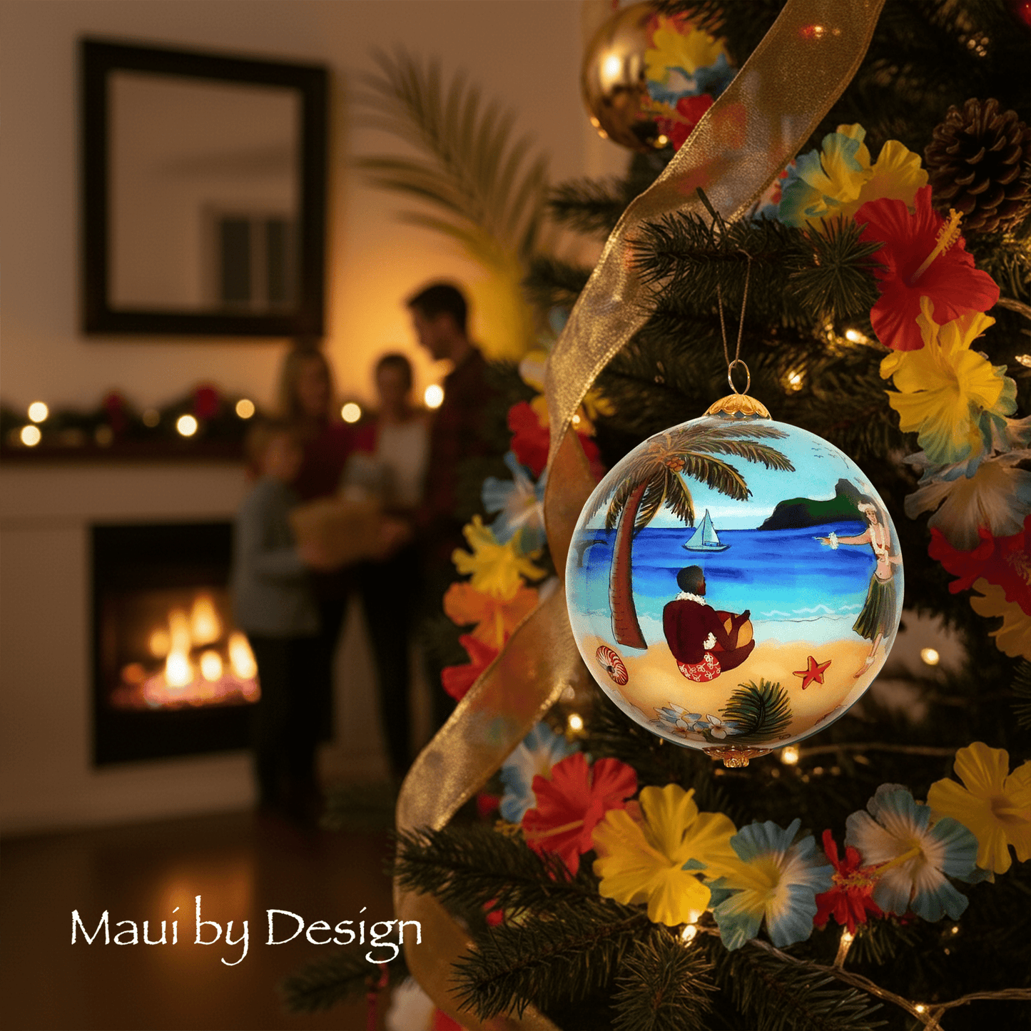 Hula in Paradise Hawaiian ornament