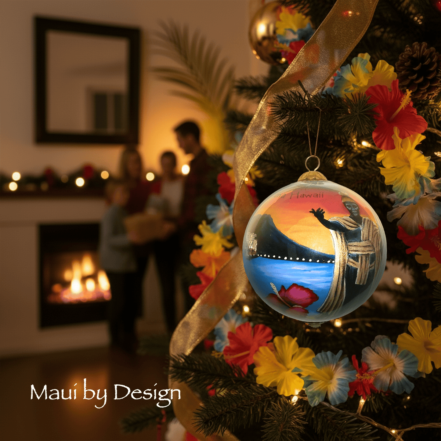 Waikiki Christmas Ornament