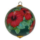 Beautiful Hawaii ornament with red hibiscus