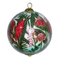 Hand painted Hawaii ornament with tropical flowerrs
