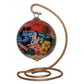 Beautiful hand painted Hawaii ornament on a stand