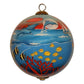 Hawaii Christmas ornament with jumping dolphins and tropical fish