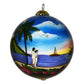 Beautiful Hawaiian Christmas ornament with couple looking at sunset