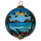Hand painted Hawaiian ornament with plumeria
