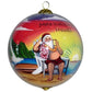 Santa at the Beach Hawaiian Ornament